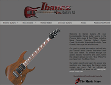 Tablet Screenshot of ibanezguitarsaz.com